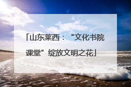 山东莱西：“文化书院课堂”绽放文明之花