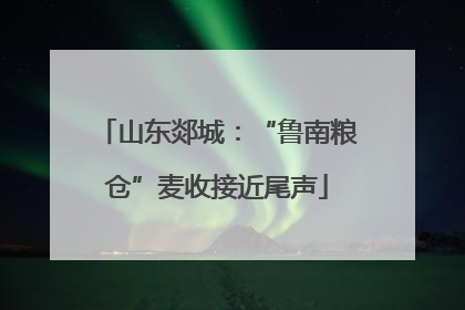 山东郯城：“鲁南粮仓”麦收接近尾声
