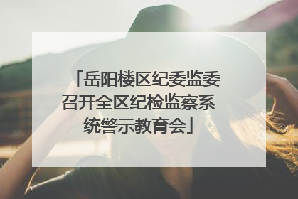 岳阳楼区纪委监委召开全区纪检监察系统警示教育会
