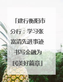 建行衡阳市分行：学习张富清先进事迹 书写金融为民美好篇章