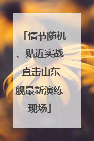 情节随机、贴近实战 直击山东舰最新演练现场