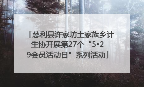 慈利县许家坊土家族乡计生协开展第27个“5•29会员活动日”系列活动