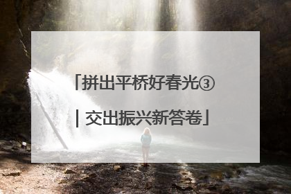 拼出平桥好春光③｜交出振兴新答卷