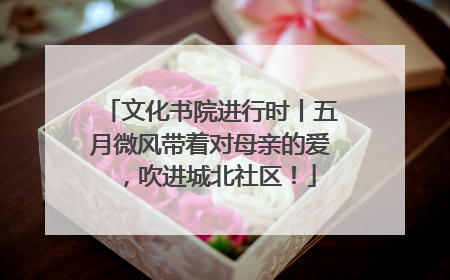 文化书院进行时丨五月微风带着对母亲的爱，吹进城北社区！