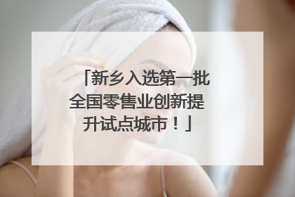 新乡入选第一批全国零售业创新提升试点城市！