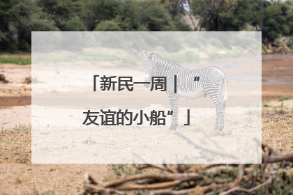 新民一周｜“友谊的小船”