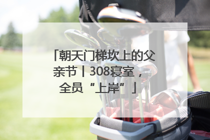 朝天门梯坎上的父亲节丨308寝室，全员“上岸”