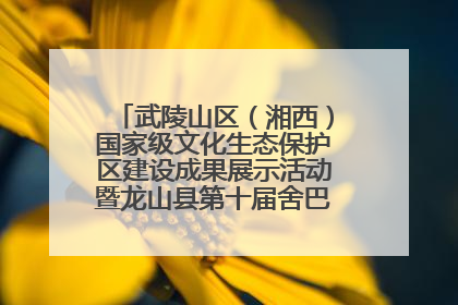 武陵山区（湘西）国家级文化生态保护区建设成果展示活动暨龙山县第十届舍巴日即将启幕