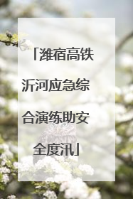 潍宿高铁沂河应急综合演练助安全度汛