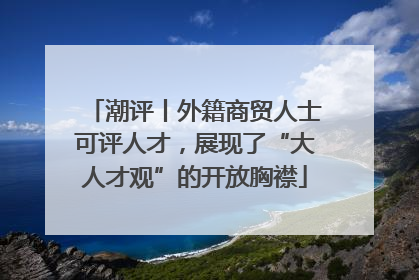 潮评丨外籍商贸人士可评人才，展现了“大人才观”的开放胸襟