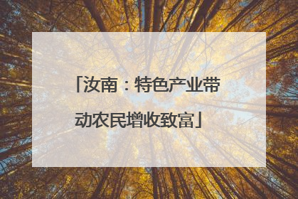 汝南：特色产业带动农民增收致富