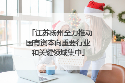 江苏扬州全力推动国有资本向重要行业和关键领域集中
