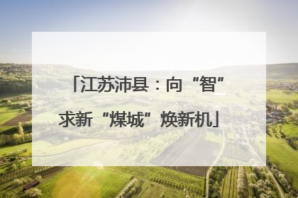 江苏沛县：向“智”求新“煤城”焕新机