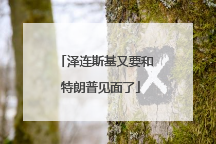 泽连斯基又要和特朗普见面了
