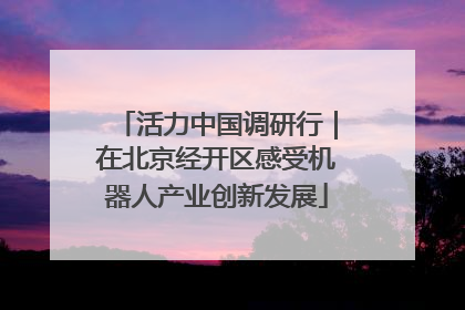 活力中国调研行｜在北京经开区感受机器人产业创新发展