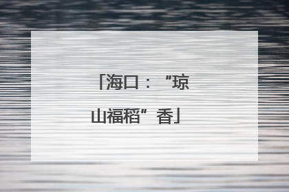 海口：“琼山福稻”香