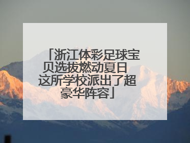浙江体彩足球宝贝选拔燃动夏日 这所学校派出了超豪华阵容