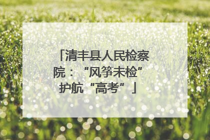 清丰县人民检察院：“风筝未检”护航“高考”