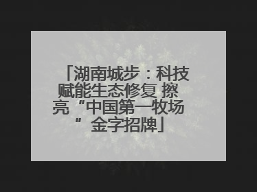湖南城步：科技赋能生态修复 擦亮“中国第一牧场”金字招牌
