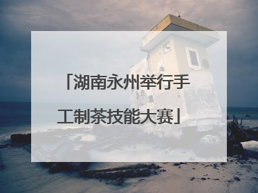 湖南永州举行手工制茶技能大赛