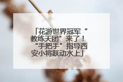花游世界冠军“教练天团”来了！“手把手”指导西安小将跃动水上