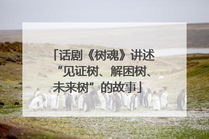 话剧《树魂》讲述“见证树、解困树、未来树”的故事