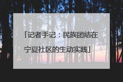 记者手记：民族团结在宁夏社区的生动实践