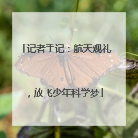 记者手记：航天观礼，放飞少年科学梦