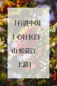 行进中国丨心往长白山 松花江上游