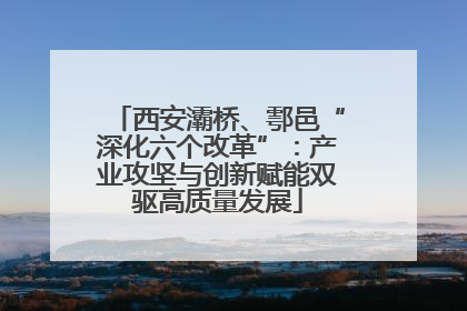 西安灞桥、鄠邑“深化六个改革”：产业攻坚与创新赋能双驱高质量发展