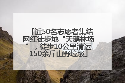 近50名志愿者集结网红徒步地“天鹅林场”，徒步10公里清运150余斤山野垃圾
