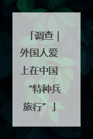 调查｜外国人爱上在中国“特种兵旅行”