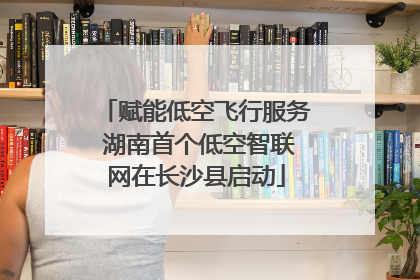 赋能低空飞行服务 湖南首个低空智联网在长沙县启动