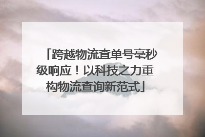 跨越物流查单号毫秒级响应！以科技之力重构物流查询新范式