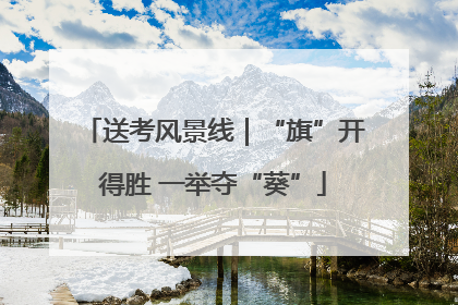 送考风景线｜“旗”开得胜 一举夺“葵”