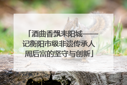 酒曲香飘耒阳城——记衡阳市级非遗传承人周后富的坚守与创新