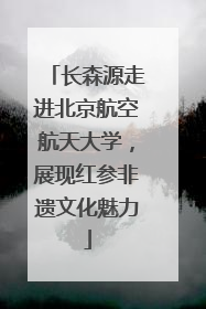 长森源走进北京航空航天大学，展现红参非遗文化魅力