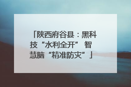 陕西府谷县：黑科技“水利全开” 智慧脑“精准防灾”
