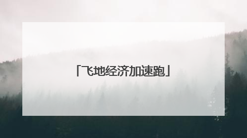 飞地经济加速跑