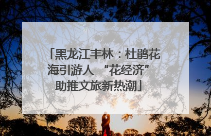 黑龙江丰林：杜鹃花海引游人 “花经济”助推文旅新热潮