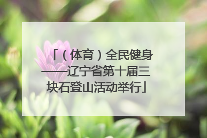 （体育）全民健身——辽宁省第十届三块石登山活动举行