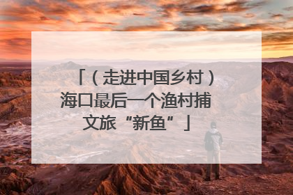 （走进中国乡村）海口最后一个渔村捕文旅“新鱼”