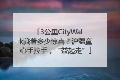 3公里CityWalk藏着多少惊喜？沪疆童心手拉手，“益起走”