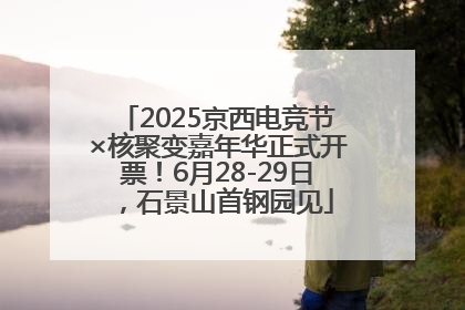 2025京西电竞节×核聚变嘉年华正式开票！6月28-29日，石景山首钢园见