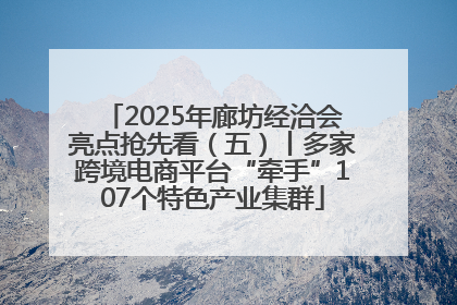 2025年廊坊经洽会亮点抢先看（五）丨多家跨境电商平台“牵手”107个特色产业集群