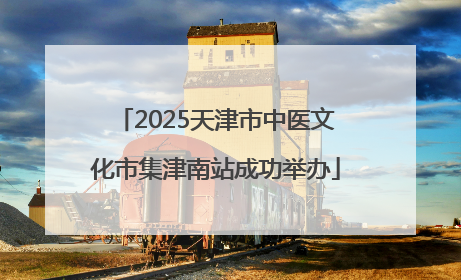 2025天津市中医文化市集津南站成功举办
