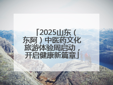 2025山东（东阿）中医药文化旅游体验周启动，开启健康新篇章