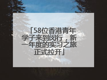 58位香港青年学子来到闵行，新一年度的实习之旅正式拉开